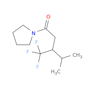 Pyrrolidine, 1-[4-methyl-1-oxo-3-(trifluoromethyl)pentyl]-
