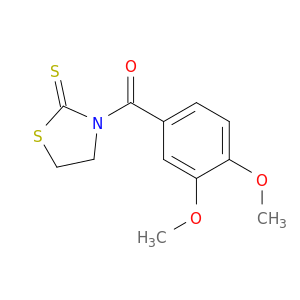 3-(3,4-二甲氧苯甲酰基)-1,3-噻唑烷-2-硫酮
