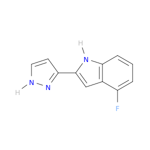 1H-Indole, 4-fluoro-2-(1H-pyrazol-3-yl)-