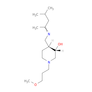 3-PIPERIDINOL, 4-[[(1,3-DIMETHYLBUTYLIDENE)AMINO]METHYL]-1-(3-METHOXYPROPYL)-, (3S,4S)-
