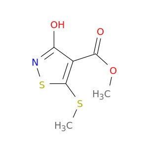 3-羟基-5-(甲巯基)异噻唑-4-甲酸甲酯