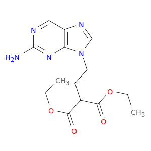 Propanedioic acid, [2-(2-amino-9H-purin-9-yl)ethyl]-, diethyl ester