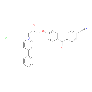 Pyridinium,1-[3-[4-(4-cyanobenzoyl)phenoxy]-2-hydroxypropyl]-4-phenyl-, chloride (1:1)