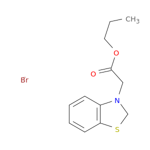 propyl 2-benzothiazol-3-ylacetate bromide