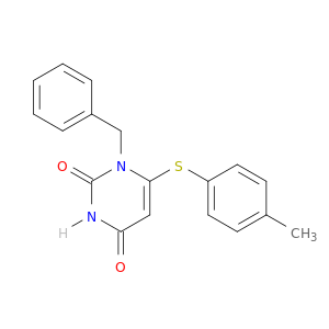 2,4(1H,3H)-Pyrimidinedione, 6-[(4-methylphenyl)thio]-1-(phenylmethyl)-