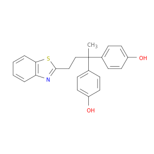 Phenol,4,4'-[3-(2-benzothiazolyl)-1-methylpropylidene]di- (8CI)