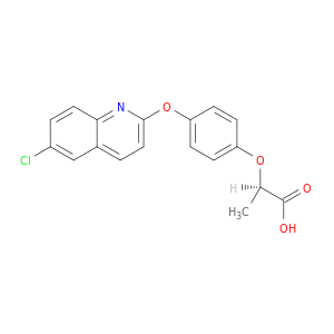 Propanoic acid, 2-[4-[(6-chloro-2-quinolinyl)oxy]phenoxy]-, (R)-