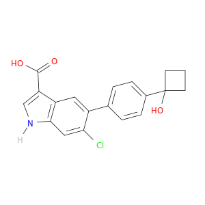 6-氯-5-[4-(1-羟基环丁基)苯基]-1H-吲哚-3-羧酸