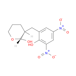 2H-Pyran-2-ol, tetrahydro-3-[(2-hydroxy-3,5-dinitrophenyl)methyl]-, cis-