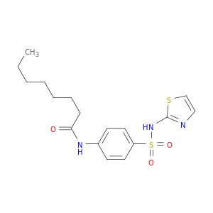 Octanamide, N-[4-[(2-thiazolylamino)sulfonyl]phenyl]-