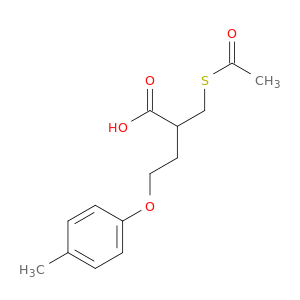 Butanoic acid, 2-[(acetylthio)methyl]-4-(4-methylphenoxy)-