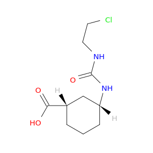 Cyclohexanecarboxylicacid, 3-[[[(2-chloroethyl)amino]carbonyl]amino]-, cis- (9CI)