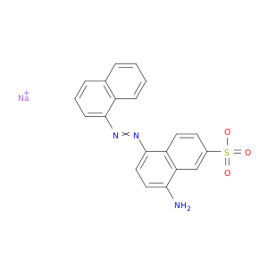 2-萘磺酸,8-氨基-5-[2-(1-萘基)二亚苯基]-,钠盐(1：1)