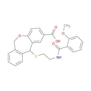 Dibenz[b,e]oxepin-2-carboxylicacid, 6,11-dihydro-11-[[2-[(2-methoxybenzoyl)amino]ethyl]thio]-