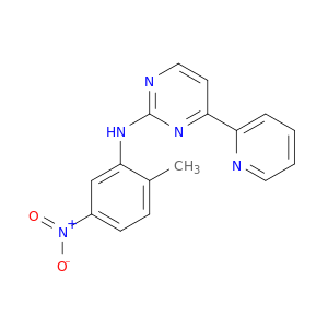 PYRIMIDIN-2-AMINE, N-(2-METHYL-5-NITROPHENYL)-4-(2-PYRIDINYL)-