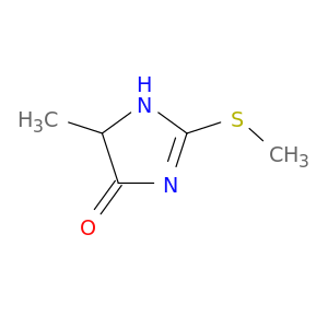 4H-Imidazol-4-one, 1,5-dihydro-5-methyl-2-(methylthio)-