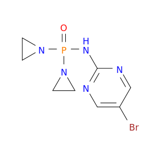 Phosphinic amide,P,P-bis(1-aziridinyl)-N-(5-bromo-2-pyrimidinyl)- (7CI,8CI,9CI)