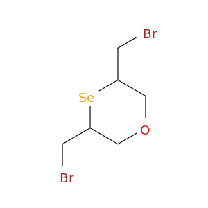 1,4-Oxaselenane, 3,5-bis(bromomethyl)-