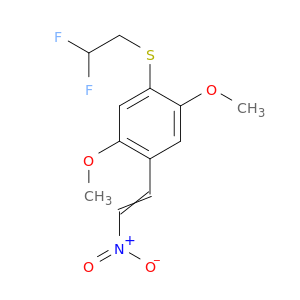 Benzene, 1-[(2,2-difluoroethyl)thio]-2,5-dimethoxy-4-(2-nitroethenyl)-