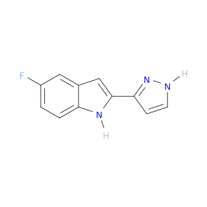 1H-Indole, 5-fluoro-2-(1H-pyrazol-3-yl)-