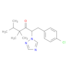 3-Hexanone, 1-(4-chlorophenyl)-4,4,5-trimethyl-2-(1H-1,2,4-triazol-1-yl)-