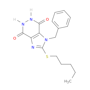 1H-Imidazo[4,5-d]pyridazine-4,7-dione,5,6-dihydro-2-(pentylthio)-1-(phenylmethyl)-