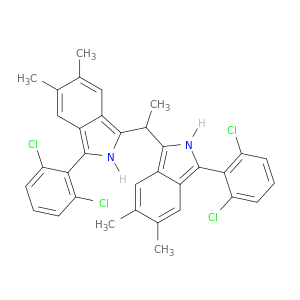 2H-Isoindole, 1,1'-ethylidenebis[3-(2,6-dichlorophenyl)-5,6-dimethyl-