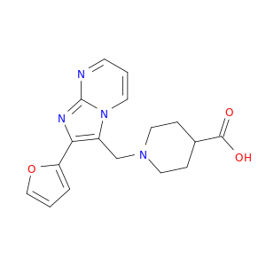 4-Piperidinecarboxylicacid, 1-[[2-(2-furanyl)imidazo[1,2-a]pyrimidin-3-yl]methyl]-