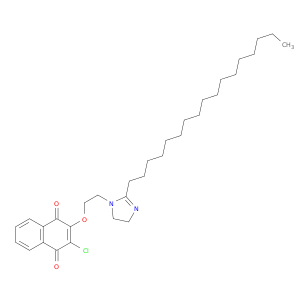 2-chloro-3-[2-(2-heptadecyl-4,5-dihydro-1h-imidazol-1-yl)ethoxy]naphthalene-1,4-dione