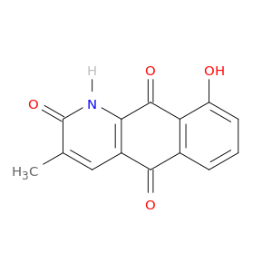 Benzo[g]quinoline-2,5,10(1H)-trione,9-hydroxy-3-methyl-