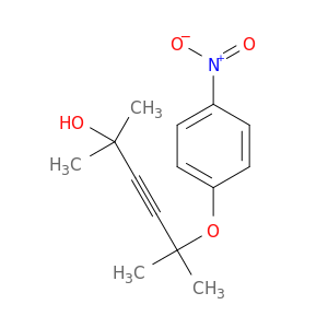 3-Hexyn-2-ol, 2,5-dimethyl-5-(4-nitrophenoxy)-