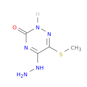 5-hydrazinyl-6-(methylsulfanyl)-1,2,4-triazin-3(2h)-one