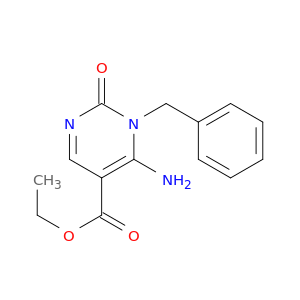 ethyl 6-amino-1-benzyl-2-oxo-1,2-dihydropyrimidine-5-carboxylate
