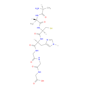 Glycine, L-alanyl-L-alanyl-L-cysteinyl-L-histidylglycylglycyl-