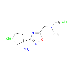 1-{5-[(dimethylamino)methyl]-1,2,4-oxadiazol-3-yl}cyclopentan-1-amine dihydrochloride