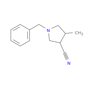 3-Pyrrolidinecarbonitrile,4-methyl-1-(phenylmethyl)-