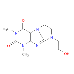 1H-Imidazo[2,1-f]purine-2,4(3H,6H)-dione,7,8-dihydro-8-(2-hydroxyethyl)-1,3-dimethyl- (8CI,9CI)