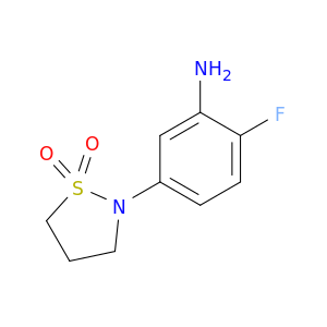 2-(3-Amino-4-fluorophenyl)-1,2-thiazolidine-1,1-dione