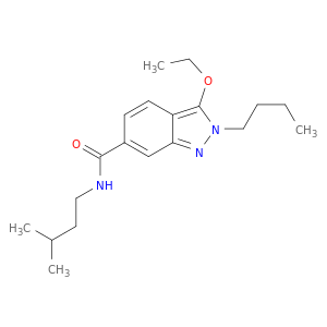 2H-Indazole-6-carboxamide, 2-butyl-3-ethoxy-N-(3-methylbutyl)-