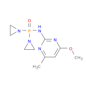 Phosphinic amide,P,P-bis(1-aziridinyl)-N-(4-methoxy-6-methyl-2-pyrimidinyl)- (7CI,8CI,9CI)