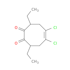5-Cyclooctene-1,2-dione, 5,6-dichloro-3,8-diethyl-