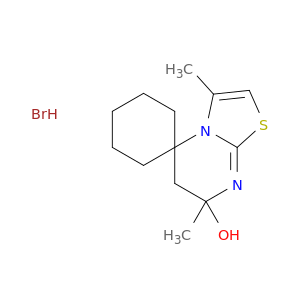 3',7'-dimethyl-6',7'-dihydrospiro[cyclohexane-1,5'-[1,3]thiazolo[3,2-a]pyrimidin]-7'-ol hydrobromide(1:1)
