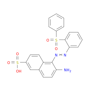 2-Naphthalenesulfonic acid, 6-amino-5-[[2-(phenylsulfonyl)phenyl]azo]-