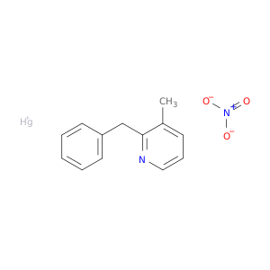 Mercury(1+), methyl[2-(phenylmethyl)pyridine]-, nitrate
