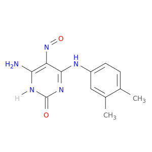 6-amino-4-[(3,4-dimethylphenyl)amino]-5-nitrosopyrimidin-2(1h)-one
