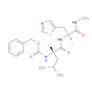 L-ALANINAMIDE, N-[(PHENYLMETHOXY)CARBONYL]-L-LEUCYL-N-METHYL-3-(5-THIAZOLYL)- (9CI)