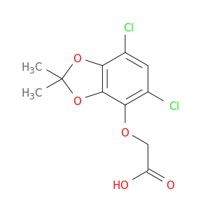 Acetic acid, [(5,7-dichloro-2,2-dimethyl-1,3-benzodioxol-4-yl)oxy]-