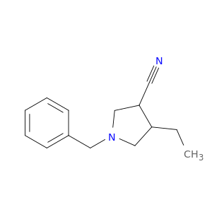 3-Pyrrolidinecarbonitrile,4-ethyl-1-(phenylmethyl)-