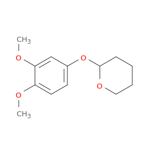 2H-Pyran, 2-(3,4-dimethoxyphenoxy)tetrahydro-