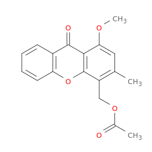 9H-Xanthen-9-one, 4-[(acetyloxy)methyl]-1-methoxy-3-methyl-